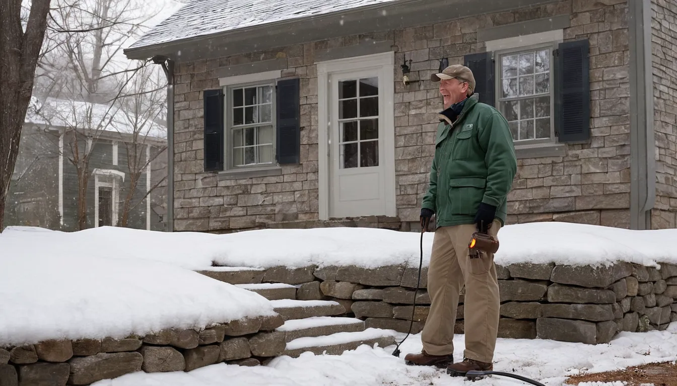 A provider inspecting the foundation of an older home in Norristown